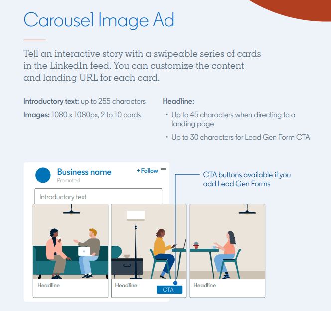 Carousel Ads LinkedIn Specs